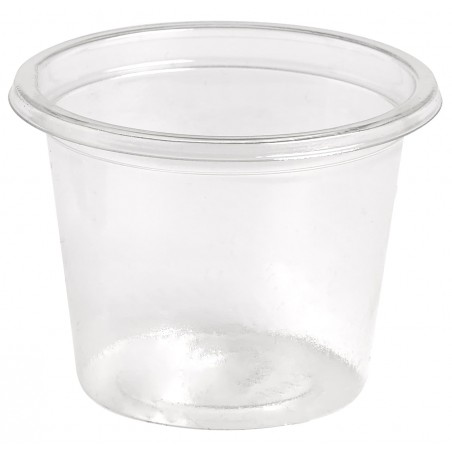 Pot à Sauce Plastique rPET Cristal 30ml Ø4,5cm (250 Utés)
