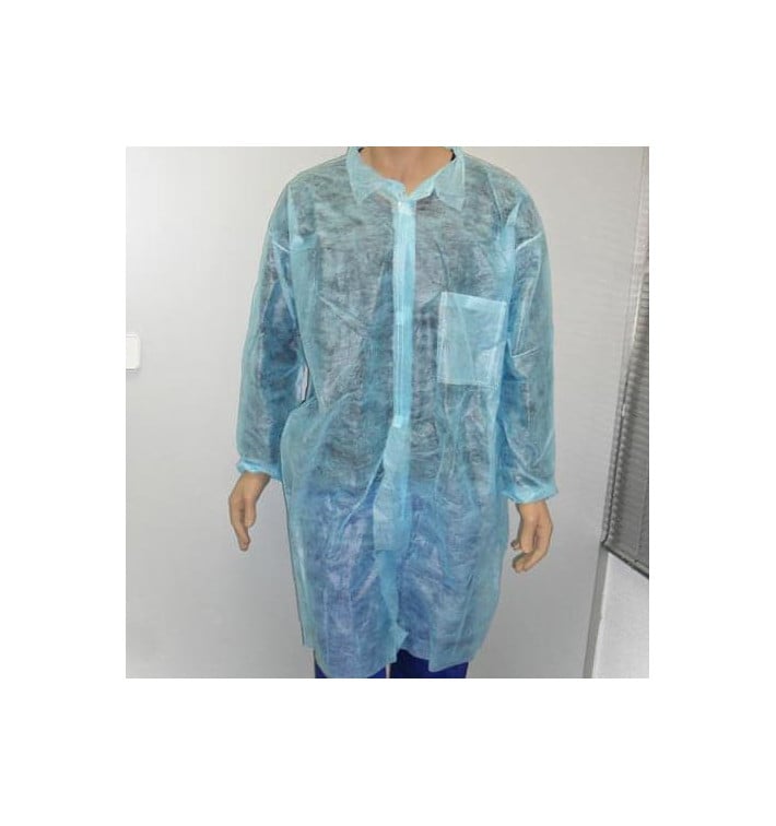 Blouse PP Bleu Velcro et Avec Poches XL Blouse PP Bleu Velcro et Avec Poches XL