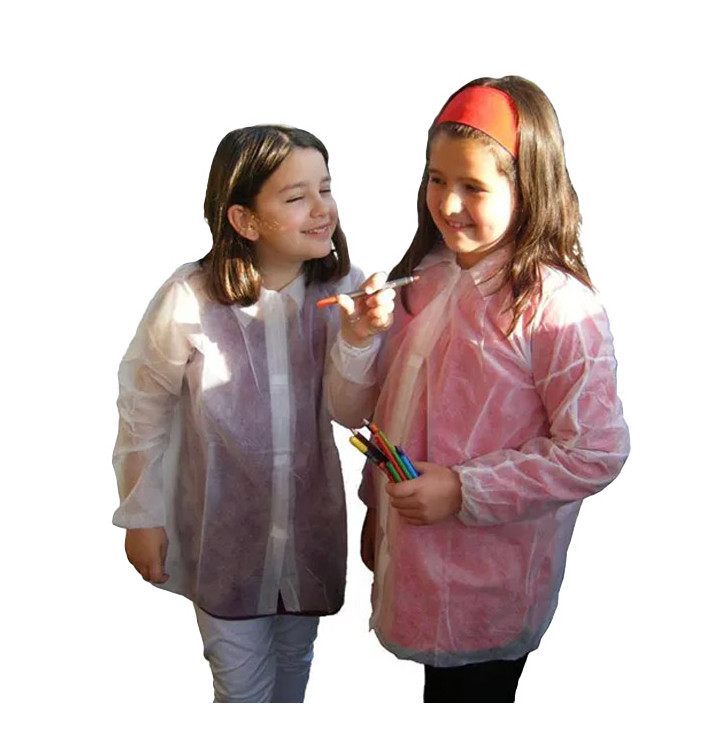 Blouse Enfant PP 35gr.Velcro et Sans Poches (50 Utés) Blouse Enfant PP 35gr.Velcro et Sans Poches (50 Utés)