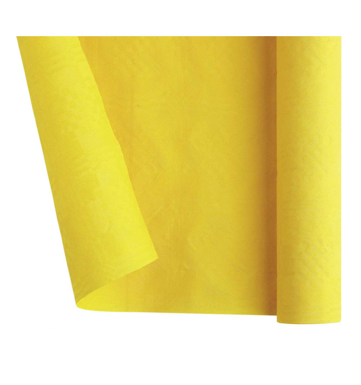 Nappe en Papier en Rouleau Jaune 1,2x7m (1 Uté) Nappe en Papier en Rouleau Jaune 1,2x7m (1 Uté)