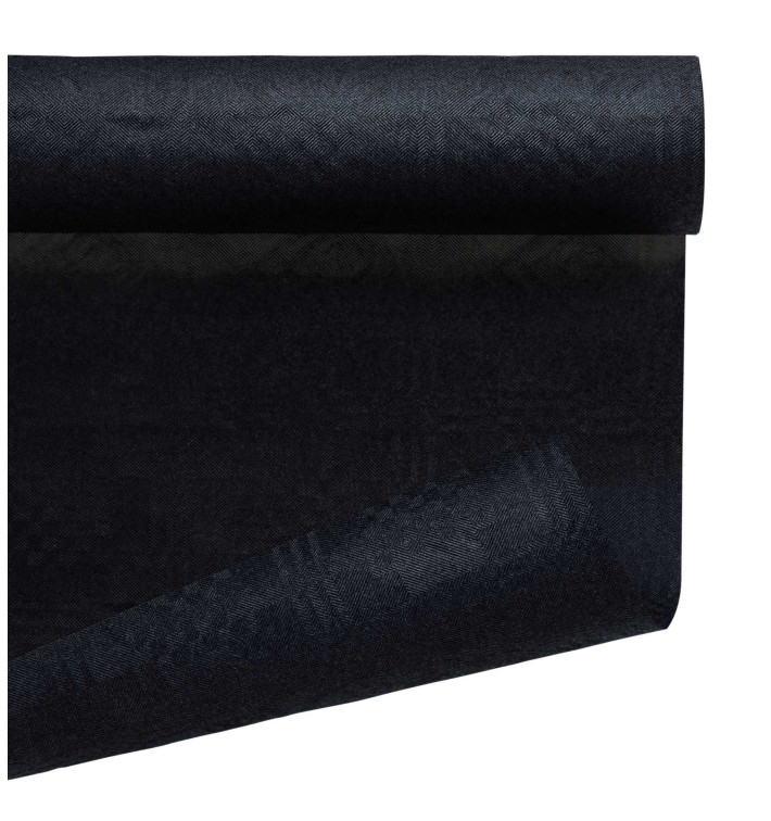Nappe en Papier en Rouleau Noir 1,2x7m (1 Uté) Nappe en Papier en Rouleau Noir 1,2x7m (1 Uté)