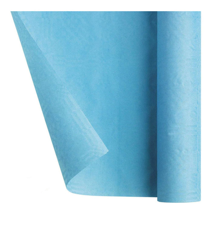 Nappe en Papier en Rouleau Bleu Clair 1,2x7m (1 Uté) Nappe en Papier en Rouleau Bleu Clair 1,2x7m (1 Uté)