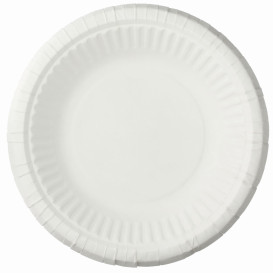 Assiette Creuse en Papier Blanc Ø19cm (50 Unités)