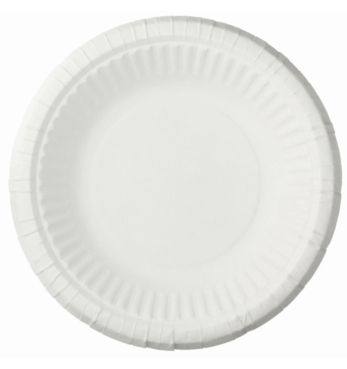 Assiette Creuse en Papier Blanc Ø19cm (50 Unités)