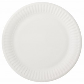 Assiette en Papier Blanc Ø15cm (100 Unités)