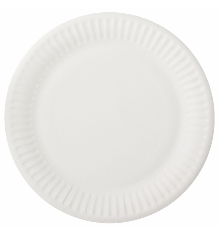 Assiette en Papier Blanc Ø15cm (100 Unités) Assiette en Papier Blanc Ø15cm (100 Unités)