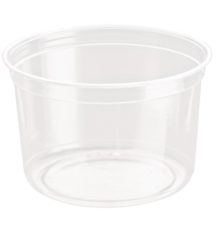 Récipient en Plastique rPET DeliGourmet 16Oz/473ml (50 Utés) Récipient en Plastique rPET DeliGourmet 16Oz/473ml (50 Utés)