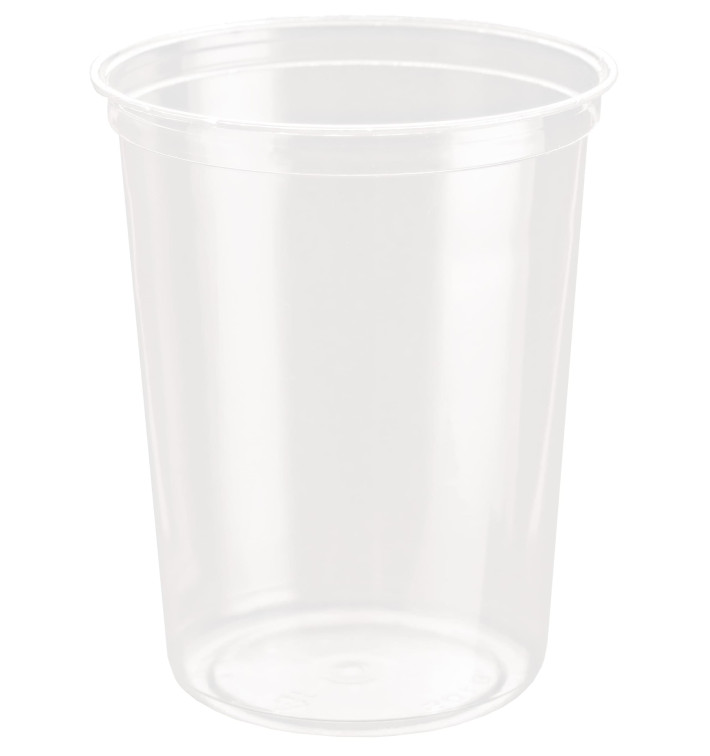 Récipient Plastique rPET DeliGourmet 32Oz/946ml (50 Utés) Récipient Plastique rPET DeliGourmet 32Oz/946ml (50 Utés)