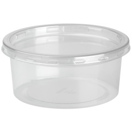 Récipient  rPET DeliLite et Couvercle 7,6OZ/217ml (50 Utés)