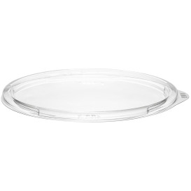 Couvercle Plat Plastique PET pour Bol Transp. Ø150mm (63 Utés)