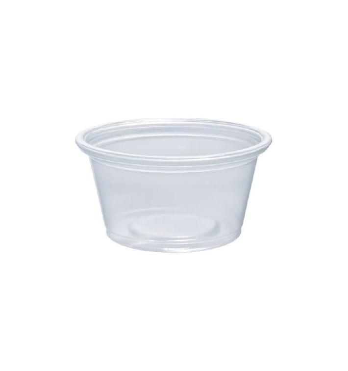 Pot à Sauce Plastique PP Trans. 25ml Ø48mm (2500 Utés) Pot à Sauce Plastique PP Trans. 25ml Ø48mm (2500 Utés)