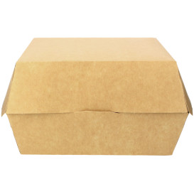 Boîte à Hamburgueur Kraft Mega 18x16,5x9 cm (25 Utés)