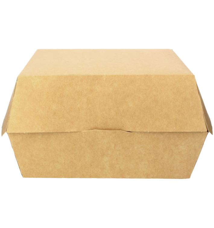 Boîte à Hamburgueur Kraft Mega 18x16,5x9 cm (25 Utés) Boîte à Hamburgueur Kraft Mega 18x16,5x9 cm (25 Utés)