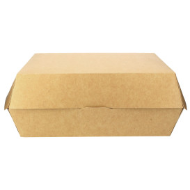 Boîte à Hamburgueur Kraft Géant 23x17,5x8cm (25 Utés)