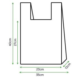 Sac à Bretelles 35x40cm Blanc (5000 Unités)