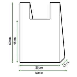 Sac à Bretelles 50x60cm Blanc (100 Unités)