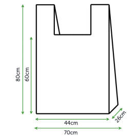 Sac à Bretelles 70x80cm Blanc (800 Unités)