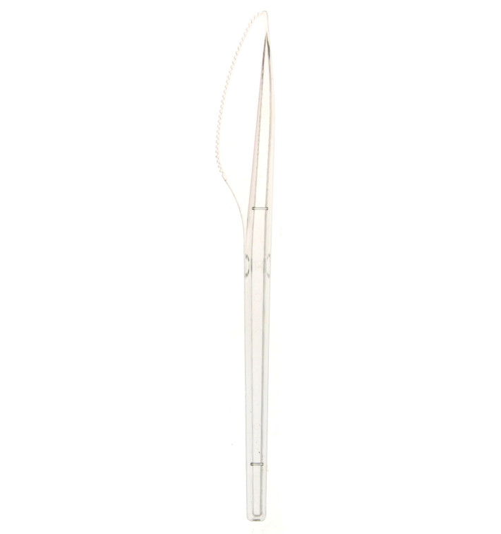 Couteau Plastique PS Transparent 170mm (100 Unités) Couteau Plastique PS Transparent 170mm (100 Unités)