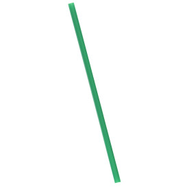 Paille Flexible Emballée PLA Vert Ø6mm 24cm (400 Utés)