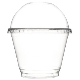 Couvercle Dôme Fermé PET Cristal Ø9,3cm (100 Unités)