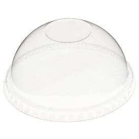 Couvercle Dôme Fermé PET Cristal Ø9,3cm (100 Unités)