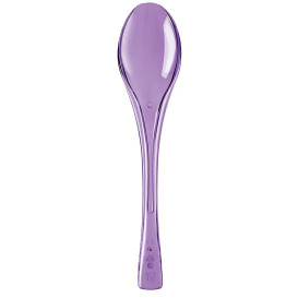 Cuillère Plastique Fly Lilas Transp. 145mm (50 Unités)