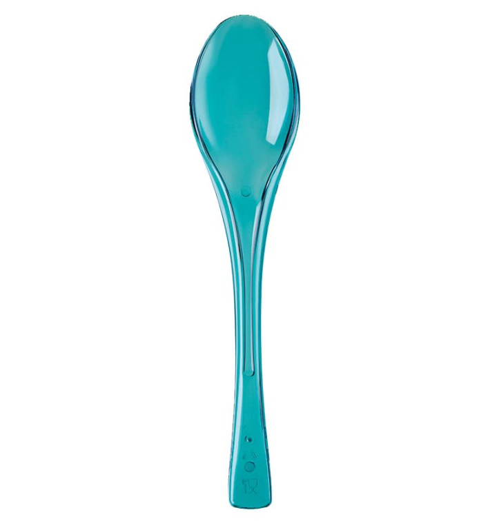Cuillère Plastique Fly turquoise Transp. 145mm (50 Unités) Cuillère Plastique Fly turquoise Transp. 145mm (50 Unités)