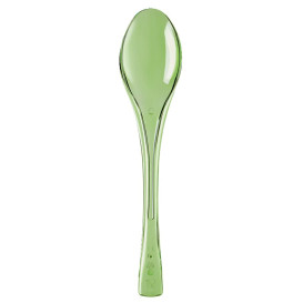 Cuillère Plastique Fly Vert citron Transp. 145mm (3000 Unités)