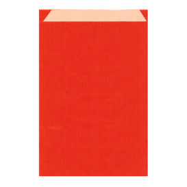 Sac Papier Kraft Rouge 19+8x35cm (125 Unités)