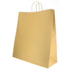 Sac en papier Hawanna avec Anses KRAFT 100g 46+16x49cm (50 Utés)