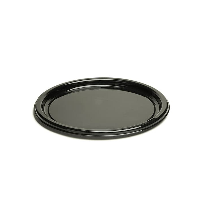 Assiette en Plastique Rigide Noire 18cm (25 Utés) Assiette en Plastique Rigide Noire 18cm (25 Utés)