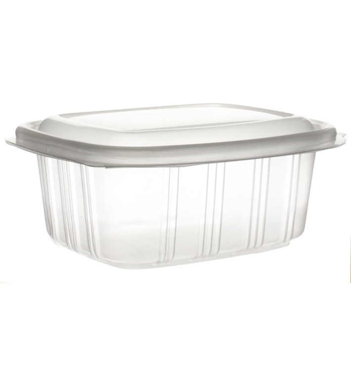 Barquette à Couvercle Charnière en Relief PP 370ml (900 Utés) Barquette à Couvercle Charnière en Relief PP 370ml (900 Utés)