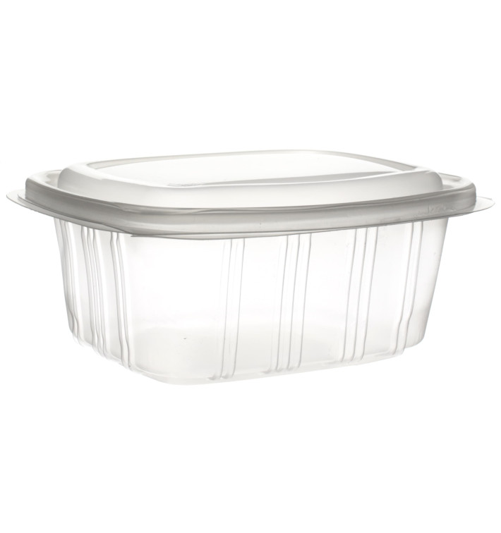 Barquette à Couvercle Charnière en Relief PP 750ml (350 Utés) Barquette à Couvercle Charnière en Relief PP 750ml (350 Utés)