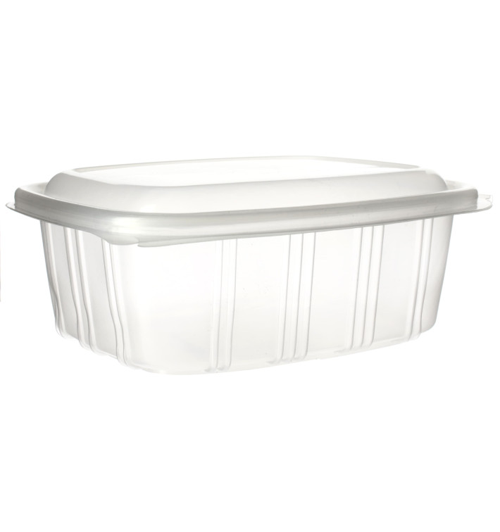 Barquette à Couvercle Charnière en Relief PP 1000ml (50 Utés) Barquette à Couvercle Charnière en Relief PP 1000ml (50 Utés)