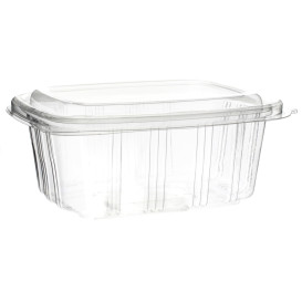 Barquette à Couvercle Charnière Relief OPS 750ml (50 Utés)