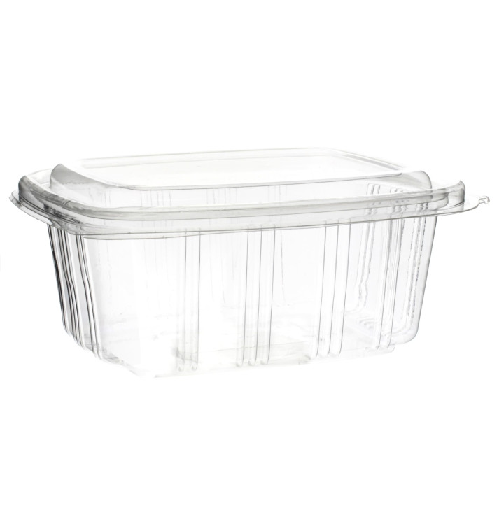 Barquette à Couvercle Charnière Relief OPS 750ml (50 Utés)