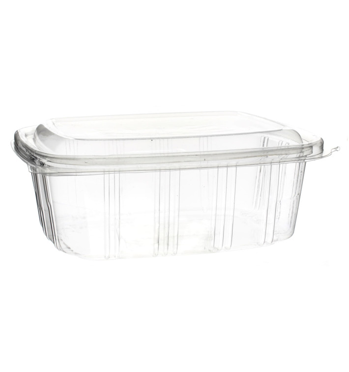 Barquette à Couvercle Charnière Relief OPS 1000ml (350 Utés) Barquette à Couvercle Charnière Relief OPS 1000ml (350 Utés)