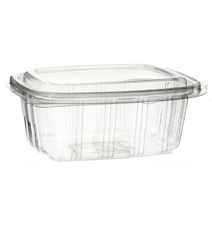 Barquette à Couvercle Charnière Relief PET 500ml (50 Utés) Barquette à Couvercle Charnière Relief PET 500ml (50 Utés)