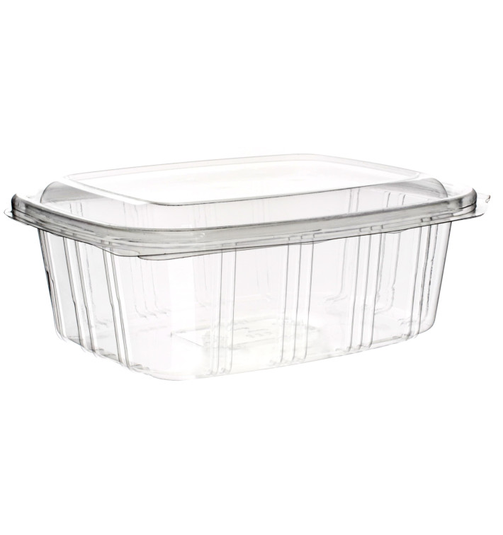 Barquette à Couvercle Charnière Relief PET 1000ml (50 Utés) Barquette à Couvercle Charnière Relief PET 1000ml (50 Utés)