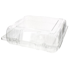 Boîte à charnière Pour Pâtisserie PET 18x18x6cm (20 Utés)