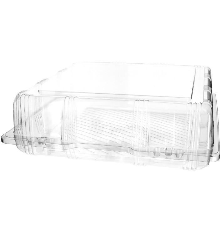 Boîte à charnière Pour Pâtisserie PET 25x25x8cm (20 Utés) Boîte à charnière Pour Pâtisserie PET 25x25x8cm (20 Utés)