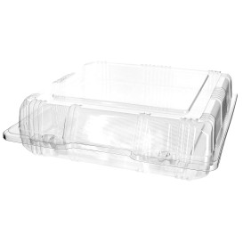 Boîte à charnière Pour Pâtisserie PET 20x20x6cm (20 Utés)