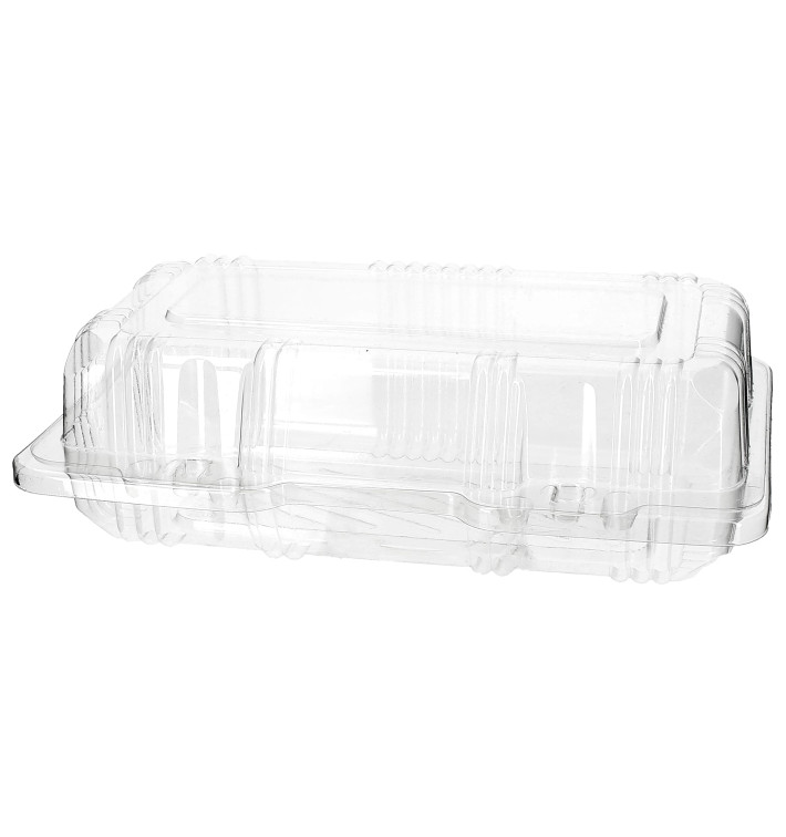 Boîte à charnière Pour Pâtisserie PET 18x9,5x6cm (20 Utés) Boîte à charnière Pour Pâtisserie PET 18x9,5x6cm (20 Utés)