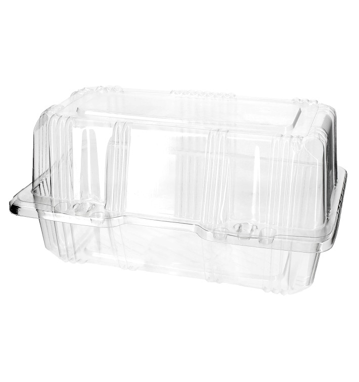 Boîte à charnière Pour Pâtisserie PET 18x9,5x10cm (220 Utés) Boîte à charnière Pour Pâtisserie PET 18x9,5x10cm (220 Utés)