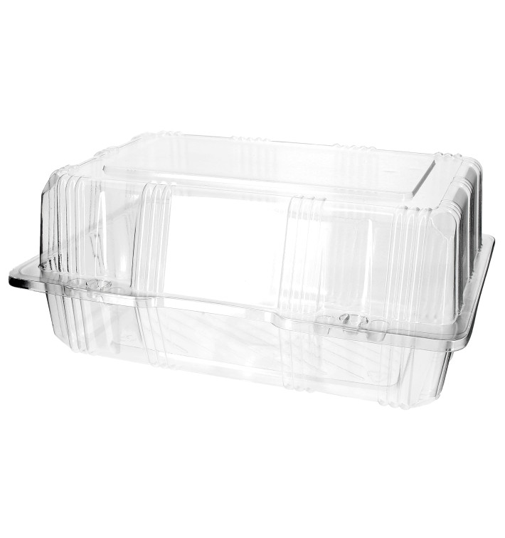 Boîte à charnière Pour Pâtisserie PET 22x14,5x10cm (220Utés) Boîte à charnière Pour Pâtisserie PET 22x14,5x10cm (220Utés)