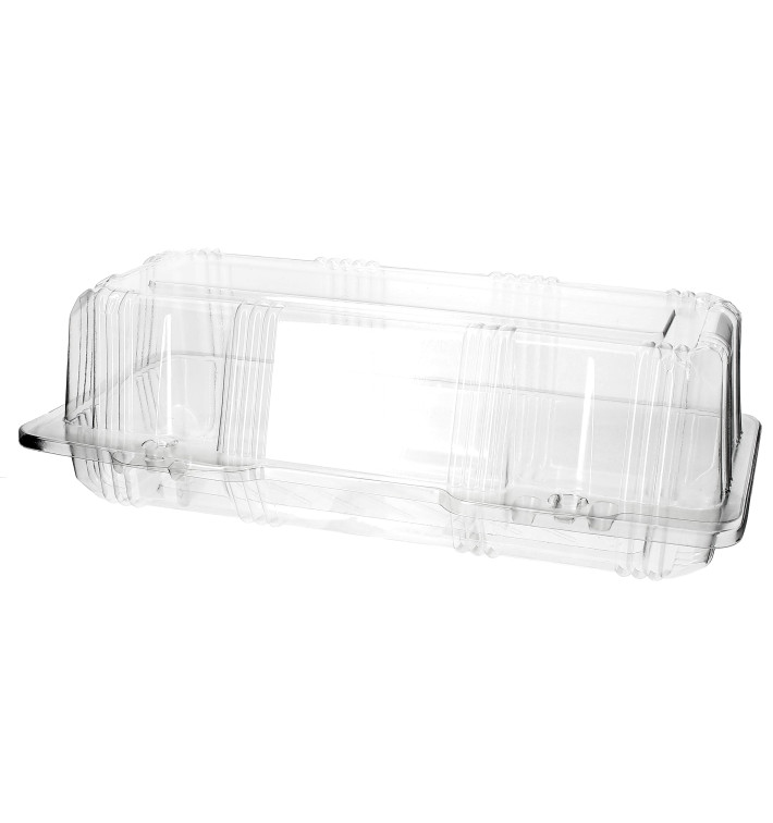 Boîte à charnière Pour Pâtisserie PET 24x10x8cm (220 Utés) Boîte à charnière Pour Pâtisserie PET 24x10x8cm (220 Utés)