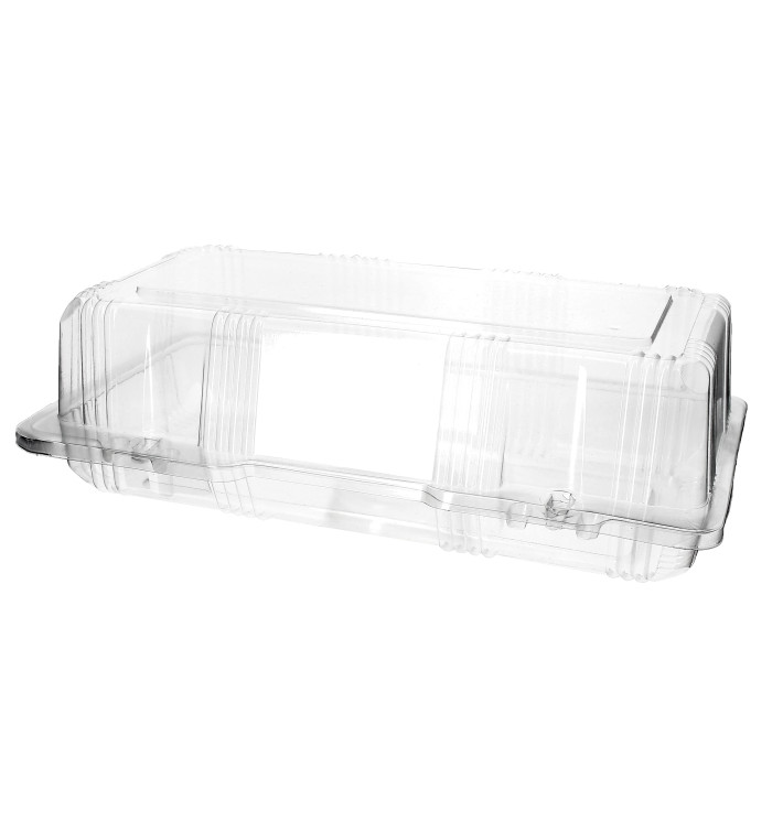 Boîte à charnière Pour Pâtisserie PET 26x13x8cm (220 Utés) Boîte à charnière Pour Pâtisserie PET 26x13x8cm (220 Utés)