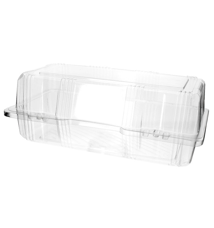 Boîte à charnière Pour Pâtisserie PET 26x13x10cm (220 Utés) Boîte à charnière Pour Pâtisserie PET 26x13x10cm (220 Utés)