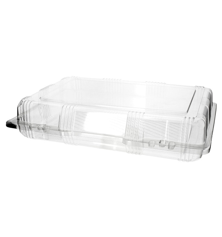 Boîte à charnière Pour Pâtisserie PET 28x18x6cm (20 Utés) Boîte à charnière Pour Pâtisserie PET 28x18x6cm (20 Utés)