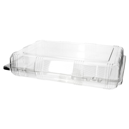 Boîte à charnière Pour Pâtisserie PET 28x18x6cm (20 Utés)